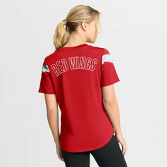 NHL Red Detroit Red Wings Fanatics Women's Offside Athena T-Shirt