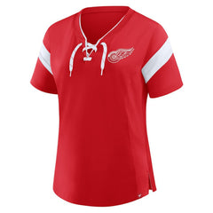 NHL Red Detroit Red Wings Fanatics Women's Offside Athena T-Shirt