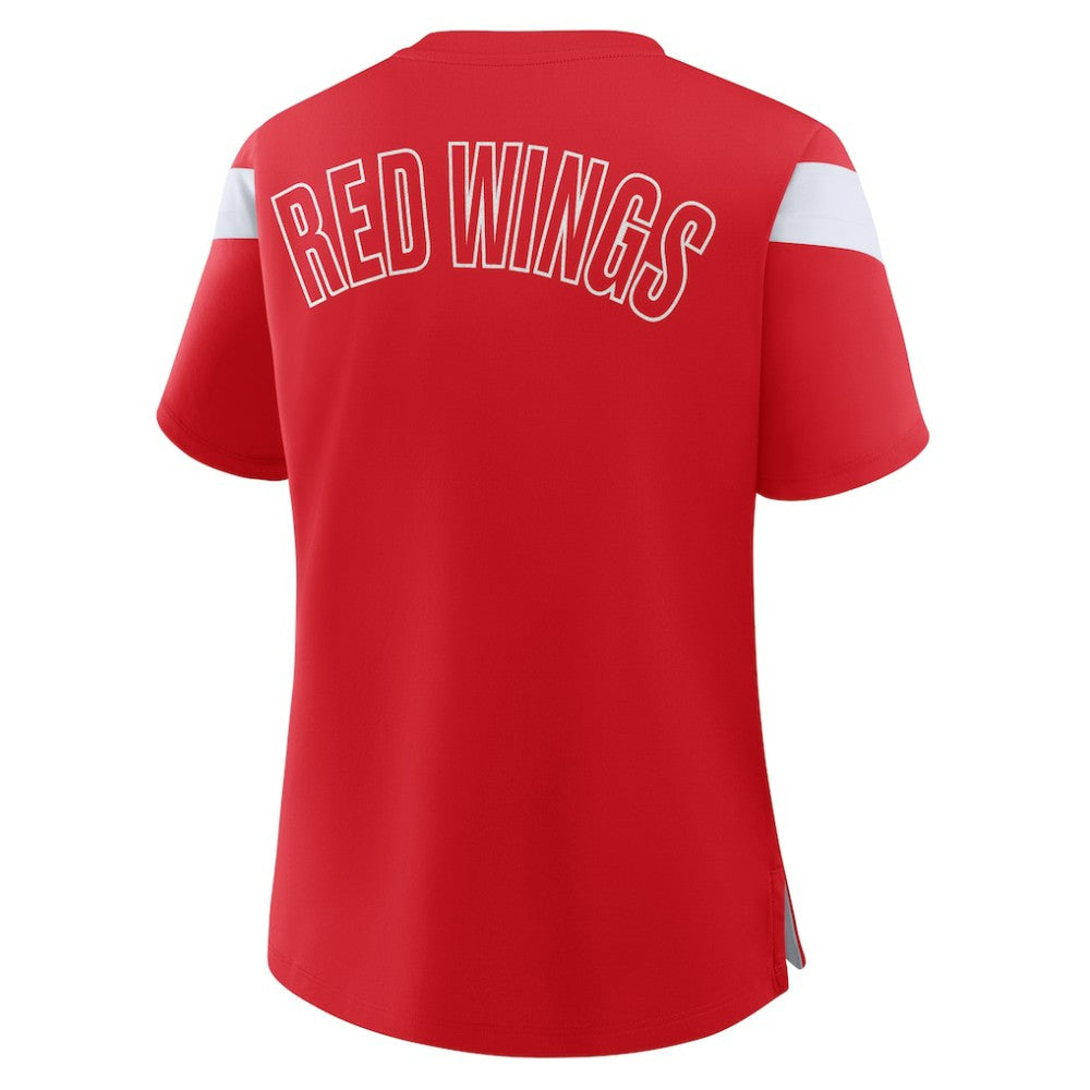 NHL Red Detroit Red Wings Fanatics Women's Offside Athena T-Shirt