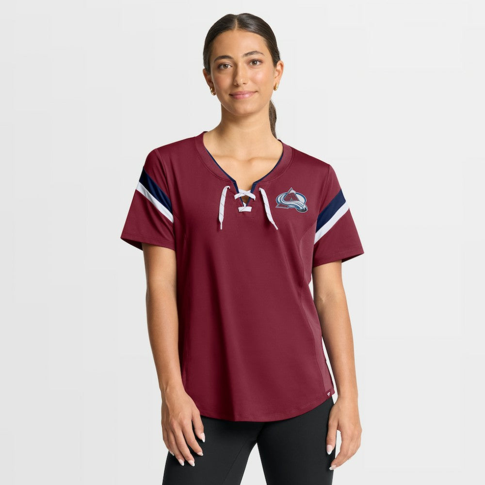 NHL Burgundy Colorado Avalanche Fanatics Women's Offside Athena T-Shirt