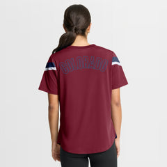NHL Burgundy Colorado Avalanche Fanatics Women's Offside Athena T-Shirt