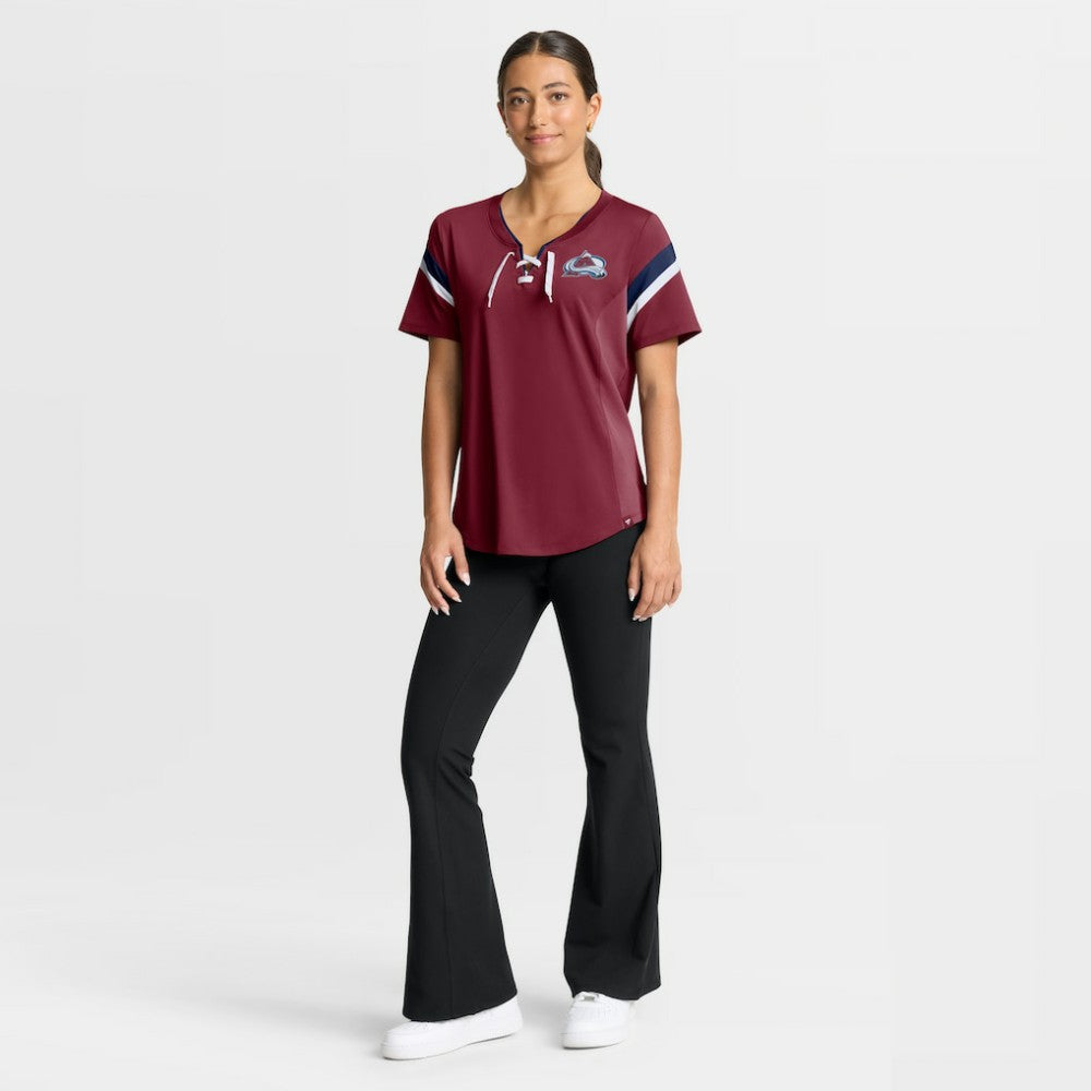 NHL Burgundy Colorado Avalanche Fanatics Women's Offside Athena T-Shirt