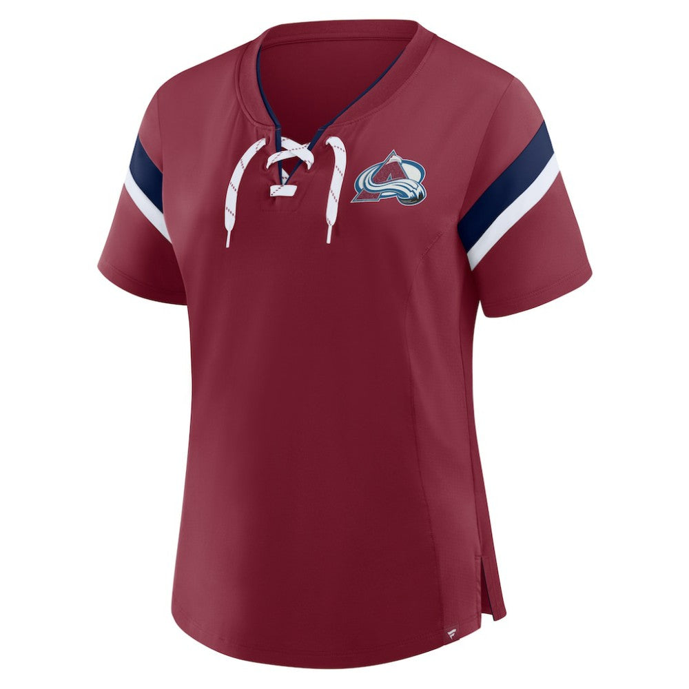 NHL Burgundy Colorado Avalanche Fanatics Women's Offside Athena T-Shirt