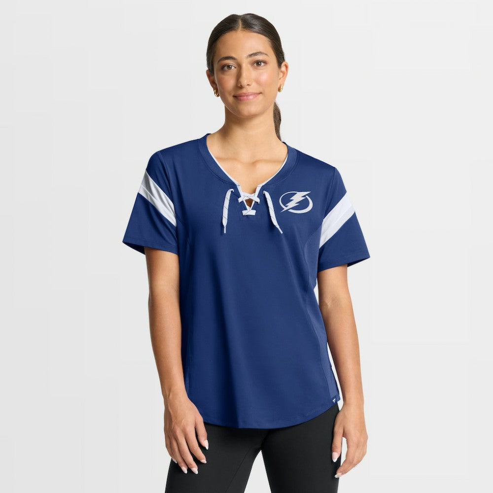 NHL Blue Tampa Bay Lightning Fanatics Women's Offside Athena T-Shirt