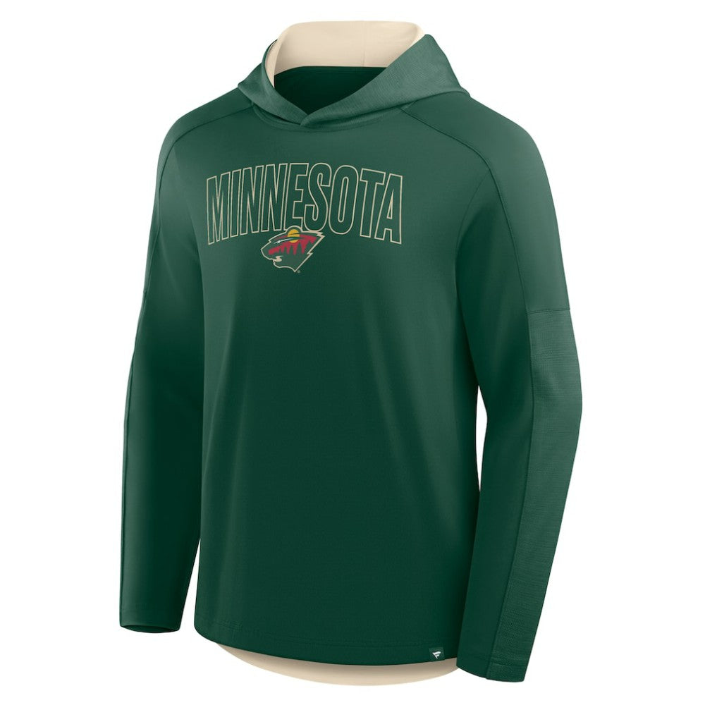 NHL Green Minnesota Wild Fanatics Penalty Shot Long Sleeve Hoodie T-Shirt