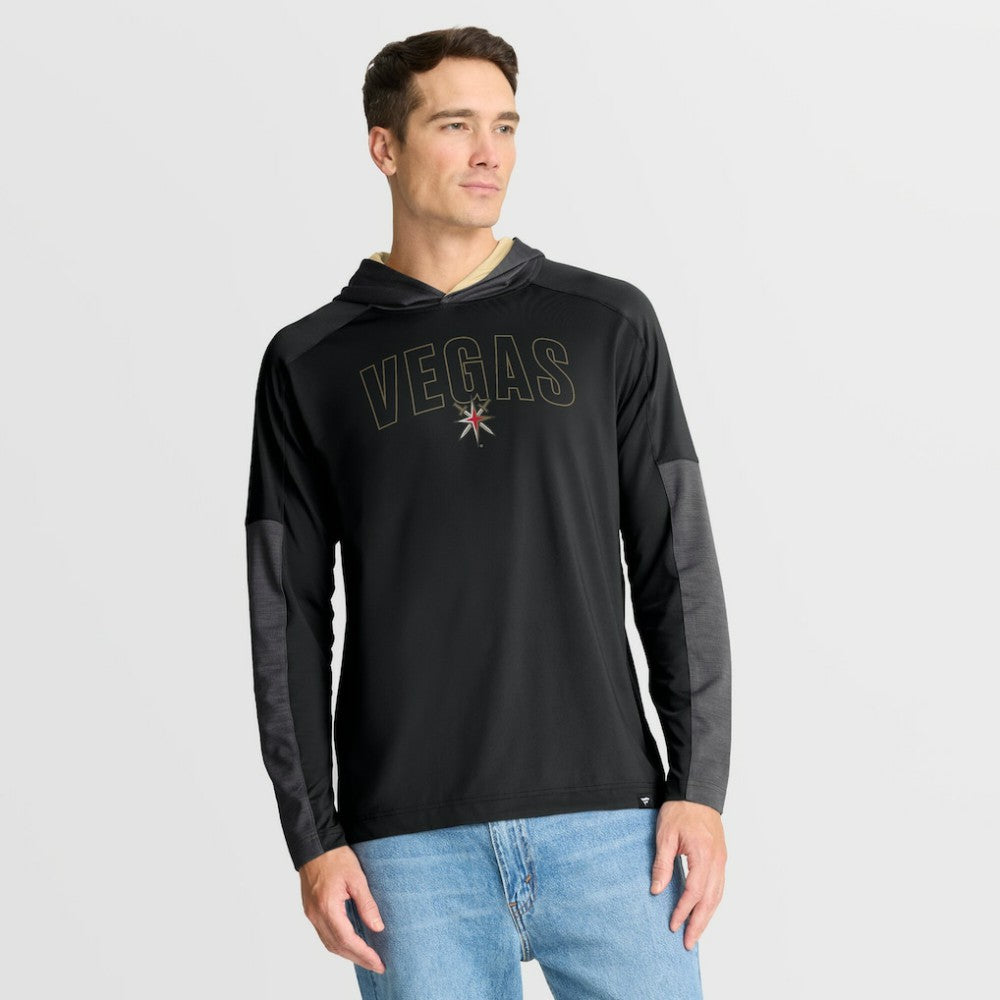 NHL Black Vegas Golden Knights Fanatics Penalty Shot Long Sleeve Hoodie T-Shirt
