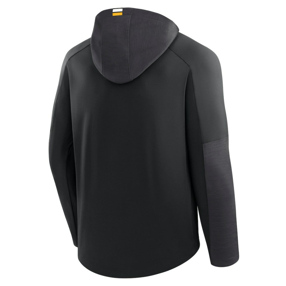 NHL Black Boston Bruins Fanatics Penalty Shot Long Sleeve Hoodie T-Shirt