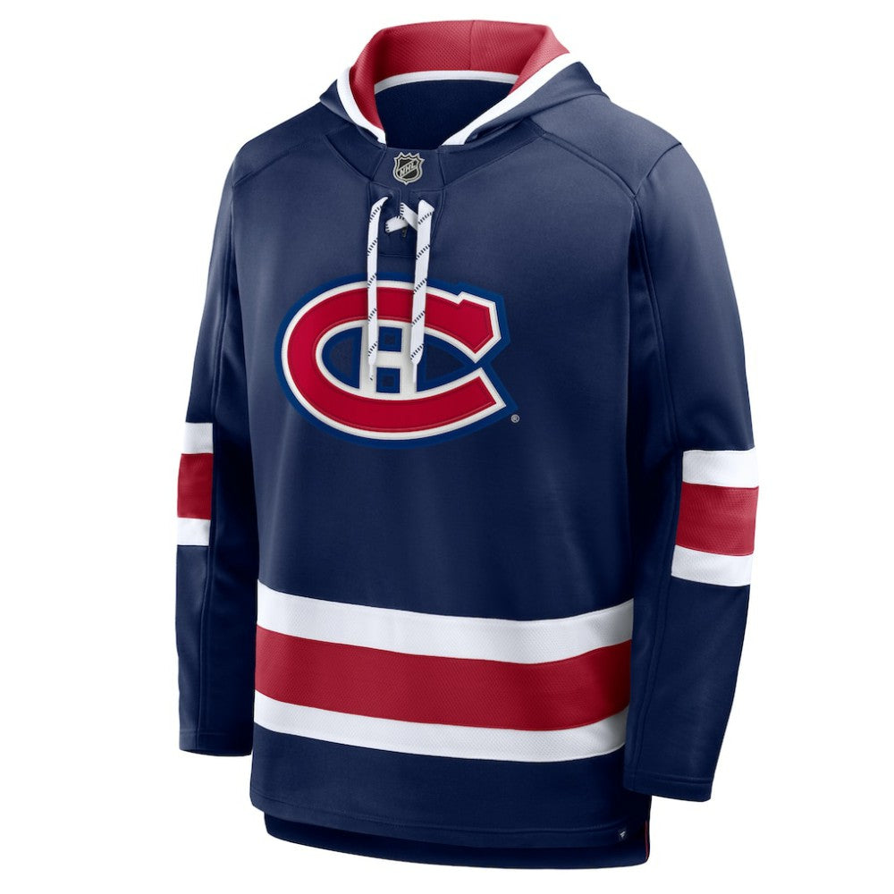 NHL Navy Montreal Canadiens Fanatics Prime Time Fleece Hoodie