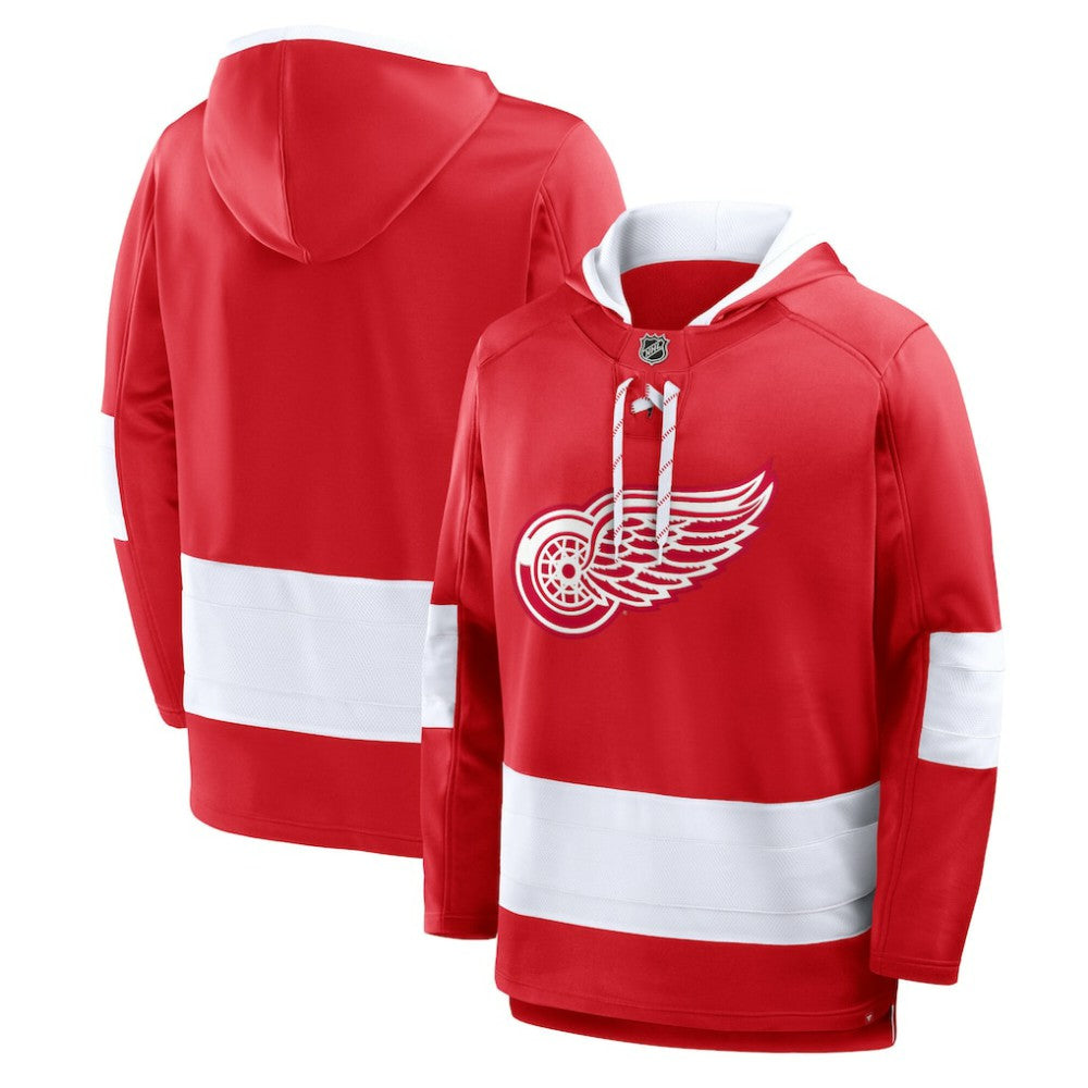 NHL Red Detroit Red Wings Fanatics Prime Time Fleece Hoodie