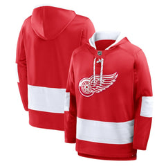 NHL Red Detroit Red Wings Fanatics Prime Time Fleece Hoodie