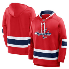 NHL Red Washington Capitals Fanatics Prime Time Fleece Hoodie