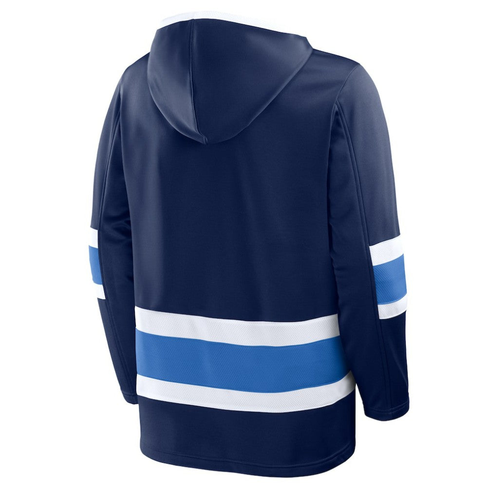 NHL Navy Winnipeg Jets Fanatics Prime Time Fleece Hoodie
