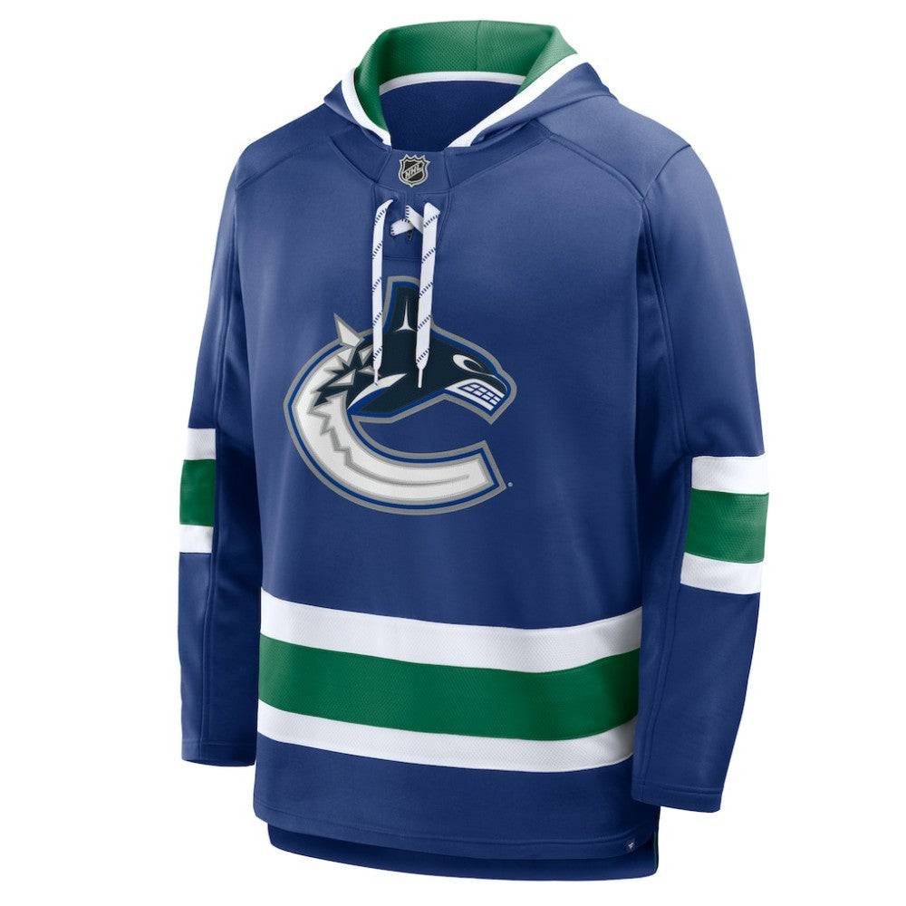 NHL Blue Vancouver Canucks Fanatics Prime Time Fleece Hoodie