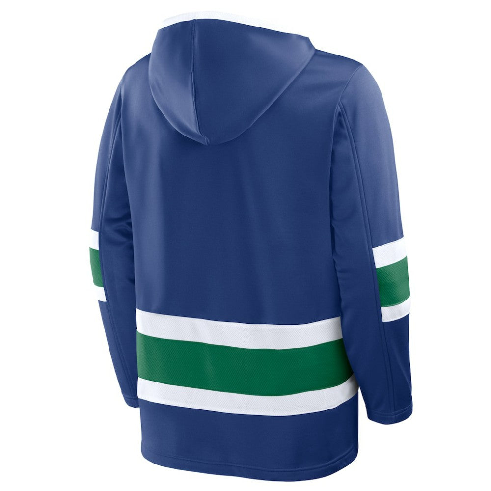 NHL Blue Vancouver Canucks Fanatics Prime Time Fleece Hoodie