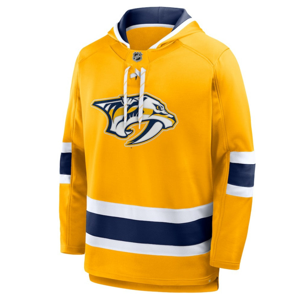 NHL Gold Nashville Predators Fanatics Prime Time Fleece Hoodie