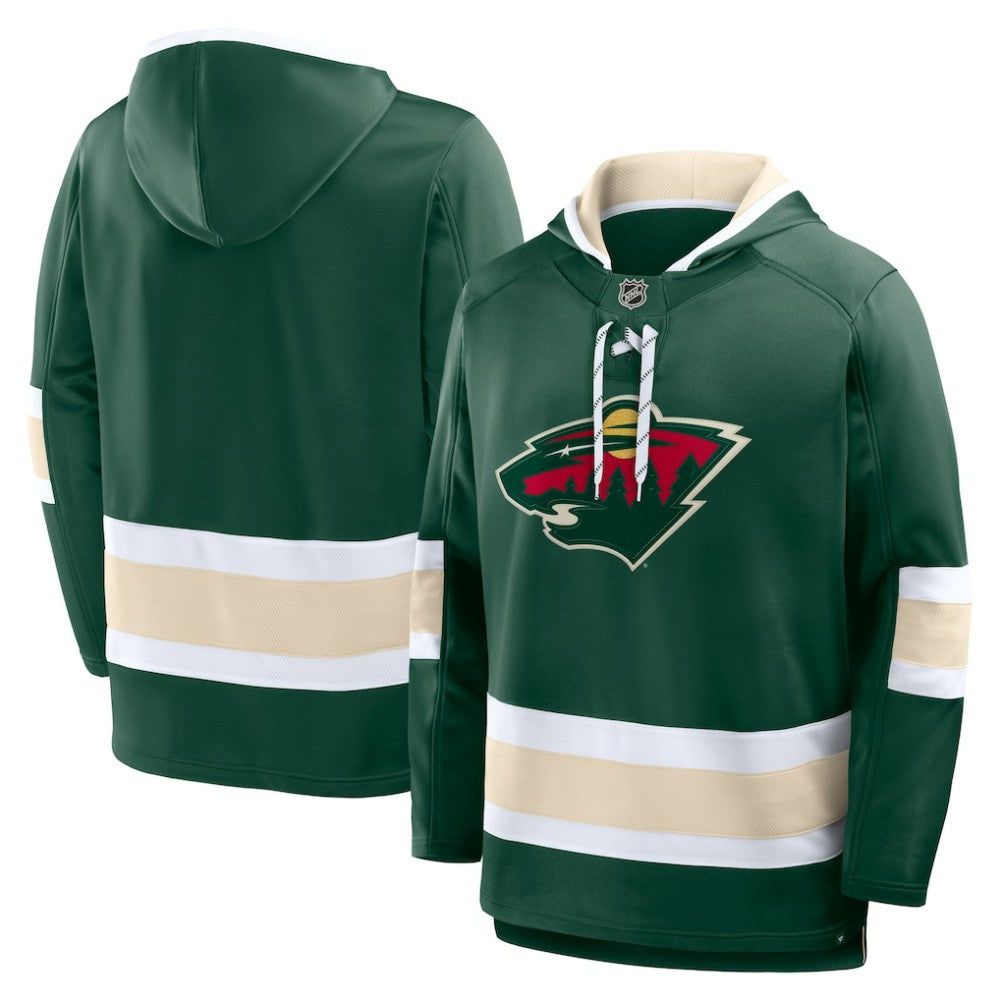 NHL Green Minnesota Wild Fanatics Prime Time Fleece Hoodie
