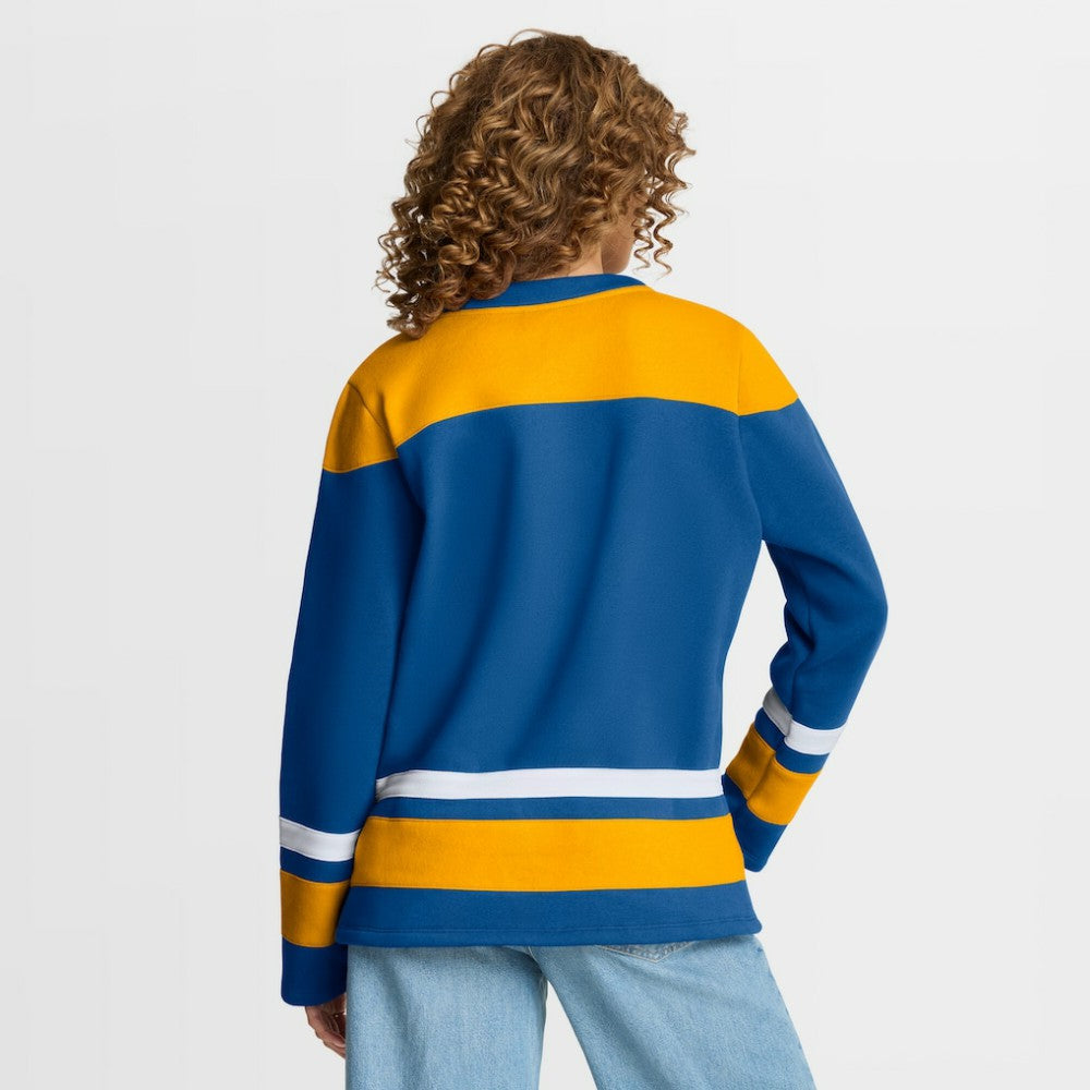 NHL Blue St. Louis Blues Fanatics Women's Icing Long Sleeve Lace Up Sweatshirt