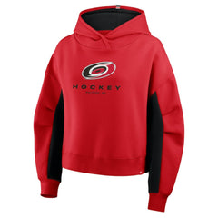 NHL Red Carolina Hurricanes Fanatics Women's Back Check Boxy Hoodie