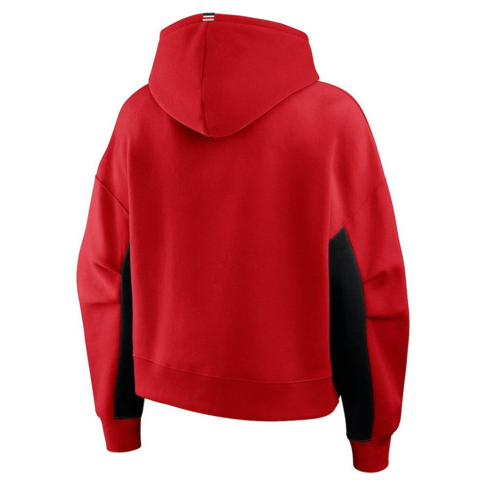 NHL Red Carolina Hurricanes Fanatics Women's Back Check Boxy Hoodie