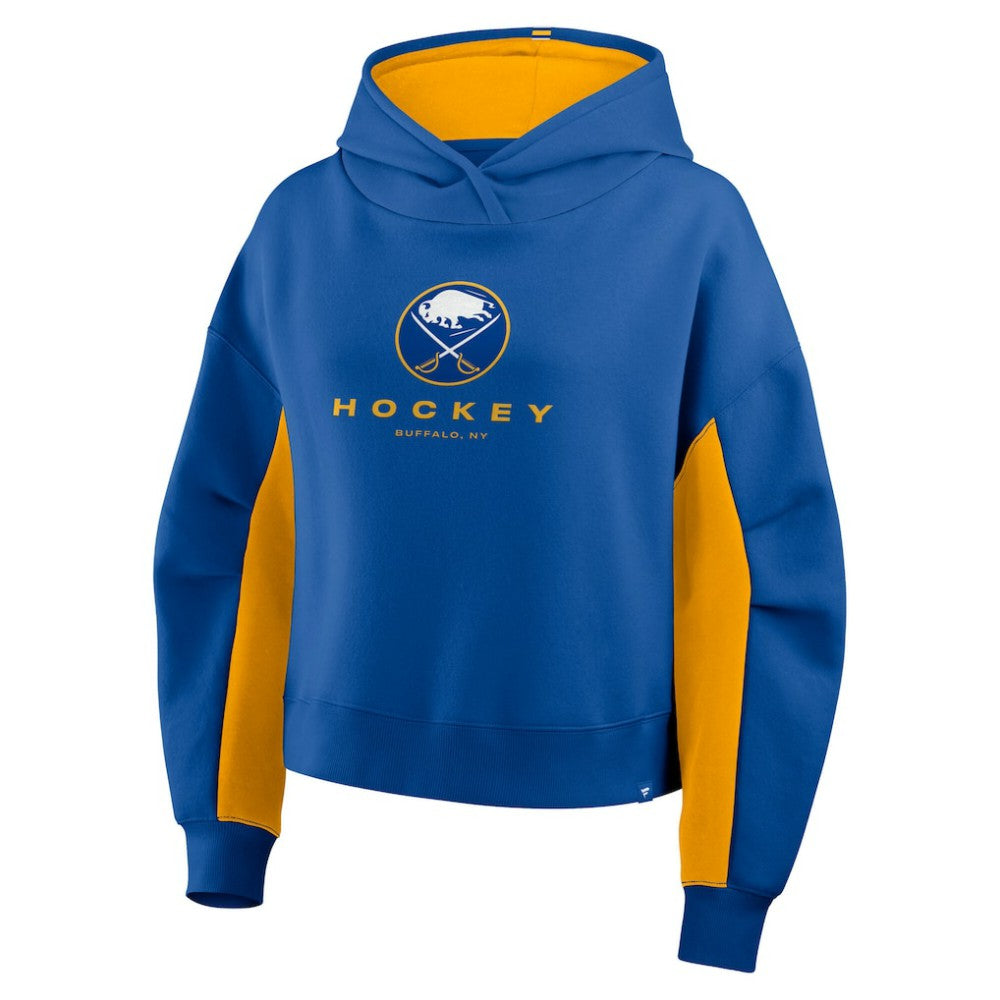 NHL Royal Buffalo Sabres Fanatics Women's Back Check Boxy Hoodie