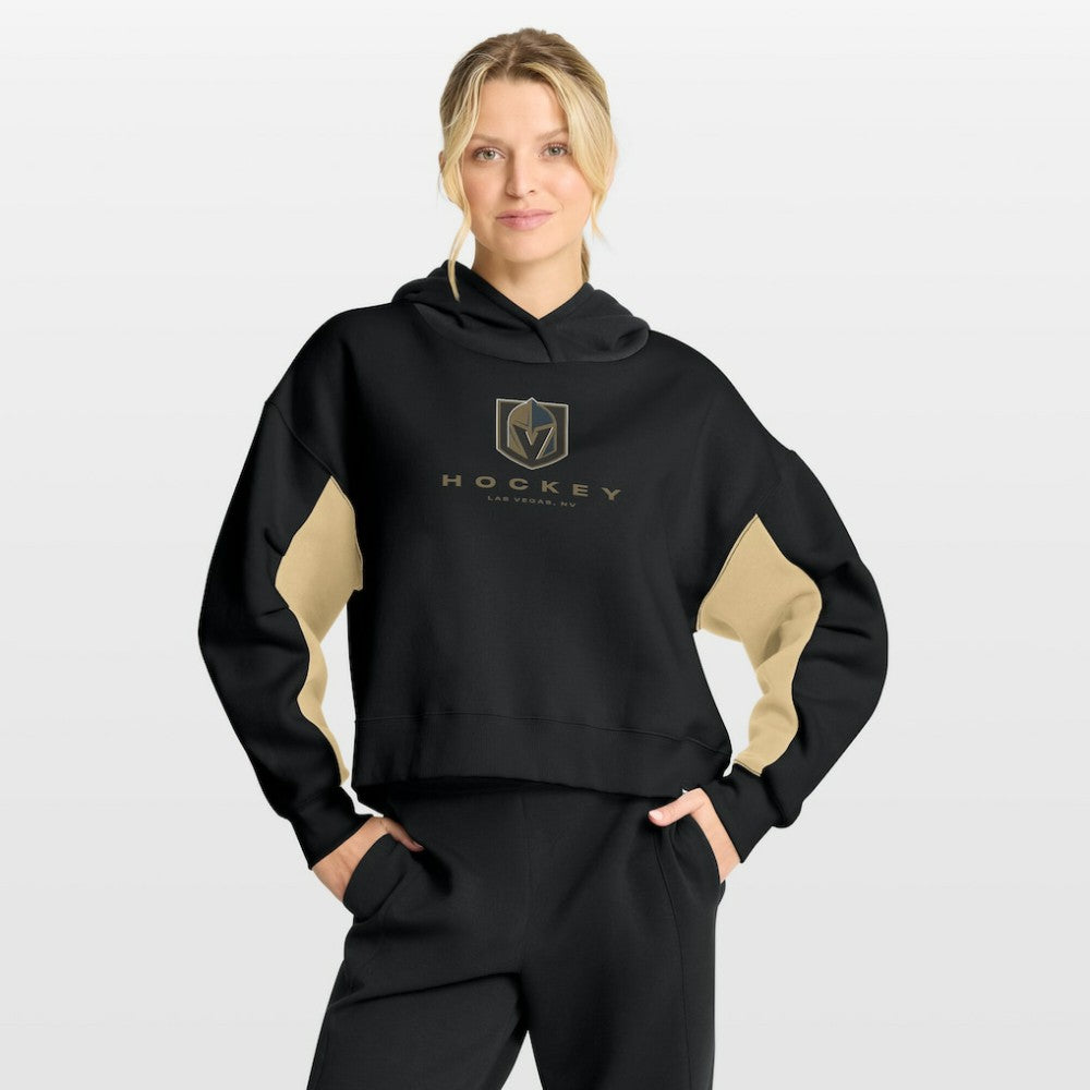 NHL Black Vegas Golden Knights Fanatics Women's Back Check Boxy Hoodie