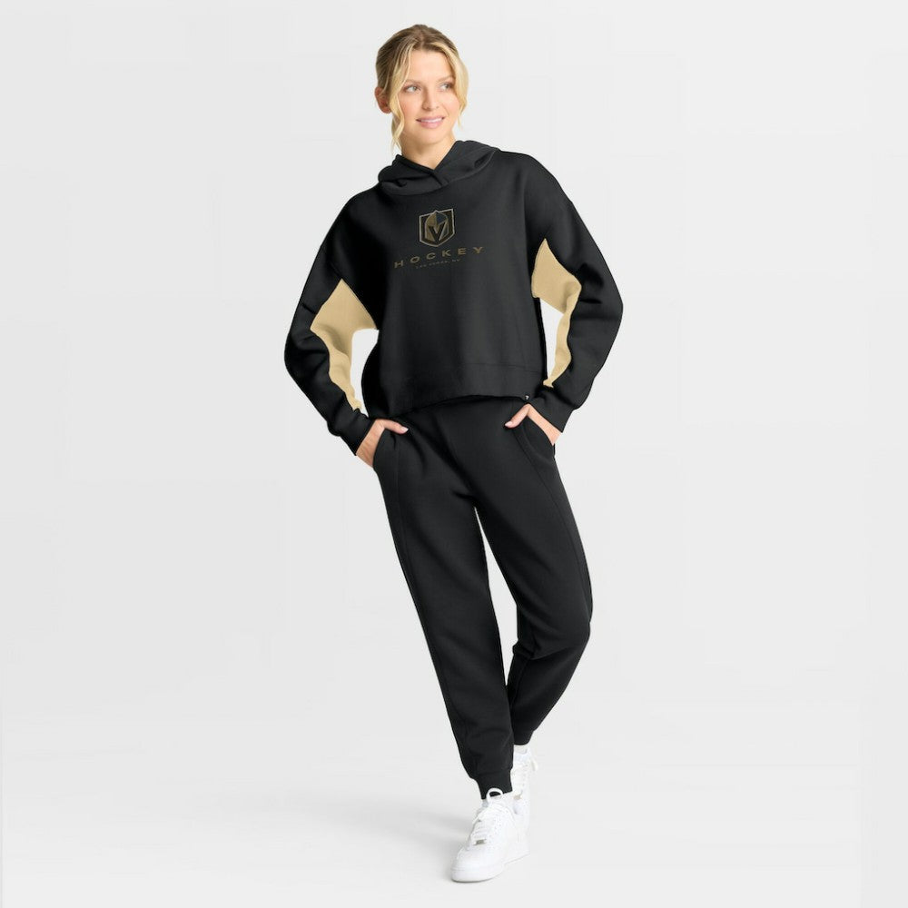 NHL Black Vegas Golden Knights Fanatics Women's Back Check Boxy Hoodie