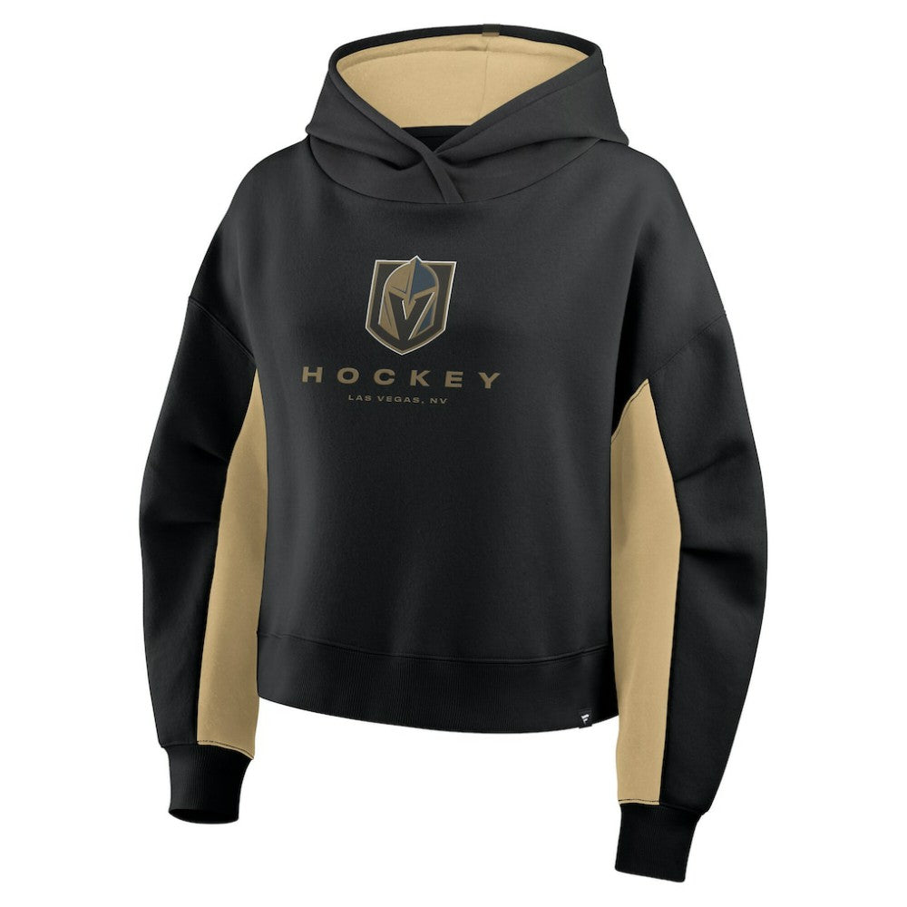 NHL Black Vegas Golden Knights Fanatics Women's Back Check Boxy Hoodie