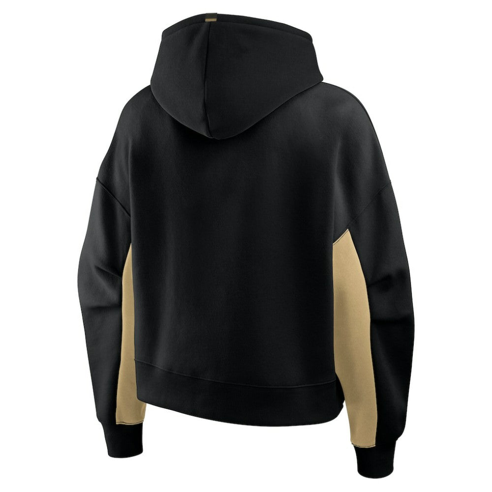 NHL Black Vegas Golden Knights Fanatics Women's Back Check Boxy Hoodie