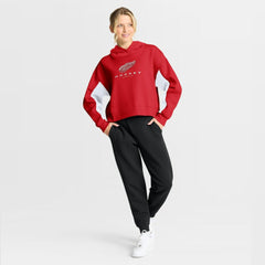 NHL Red Detroit Red Wings Fanatics Women's Back Check Boxy Hoodie