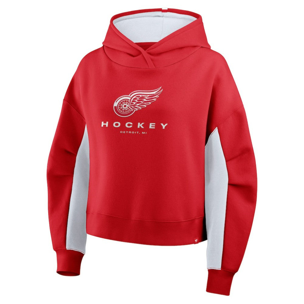 NHL Red Detroit Red Wings Fanatics Women's Back Check Boxy Hoodie