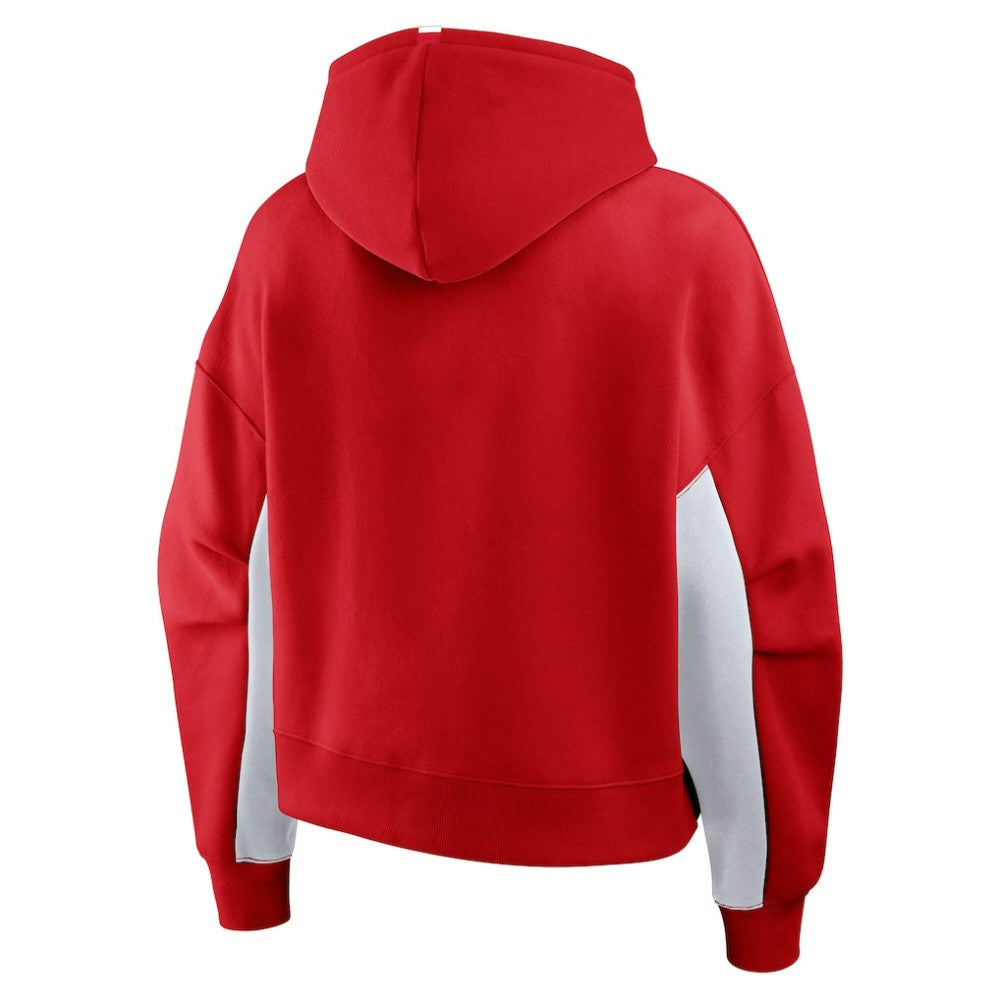 NHL Red Detroit Red Wings Fanatics Women's Back Check Boxy Hoodie