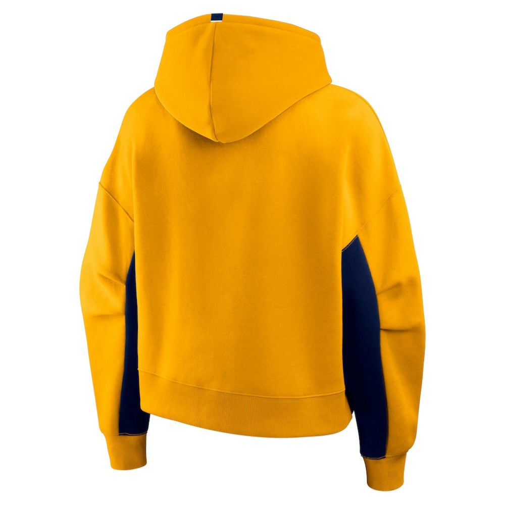 NHL Gold Nashville Predators Fanatics Women's Back Check Boxy Hoodie