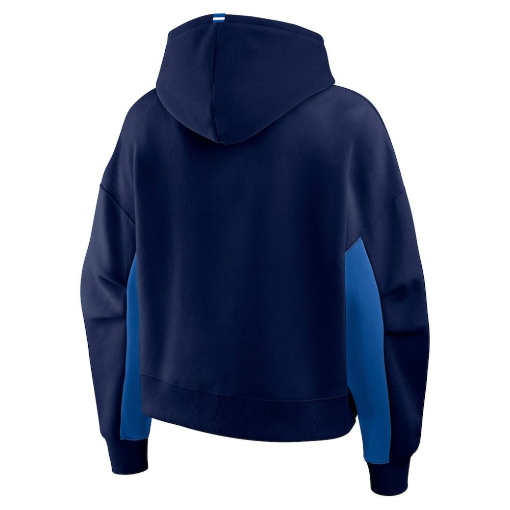 NHL Navy Winnipeg Jets Fanatics Women's Back Check Boxy Hoodie
