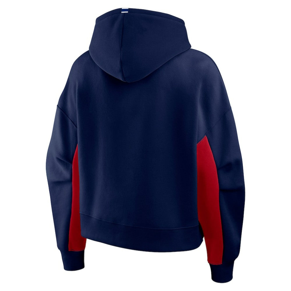 NHL Navy Montreal Canadiens Fanatics Women's Back Check Boxy Hoodie