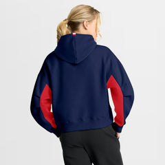 NHL Navy Columbus Blue Jackets Fanatics Women's Back Check Boxy Hoodie
