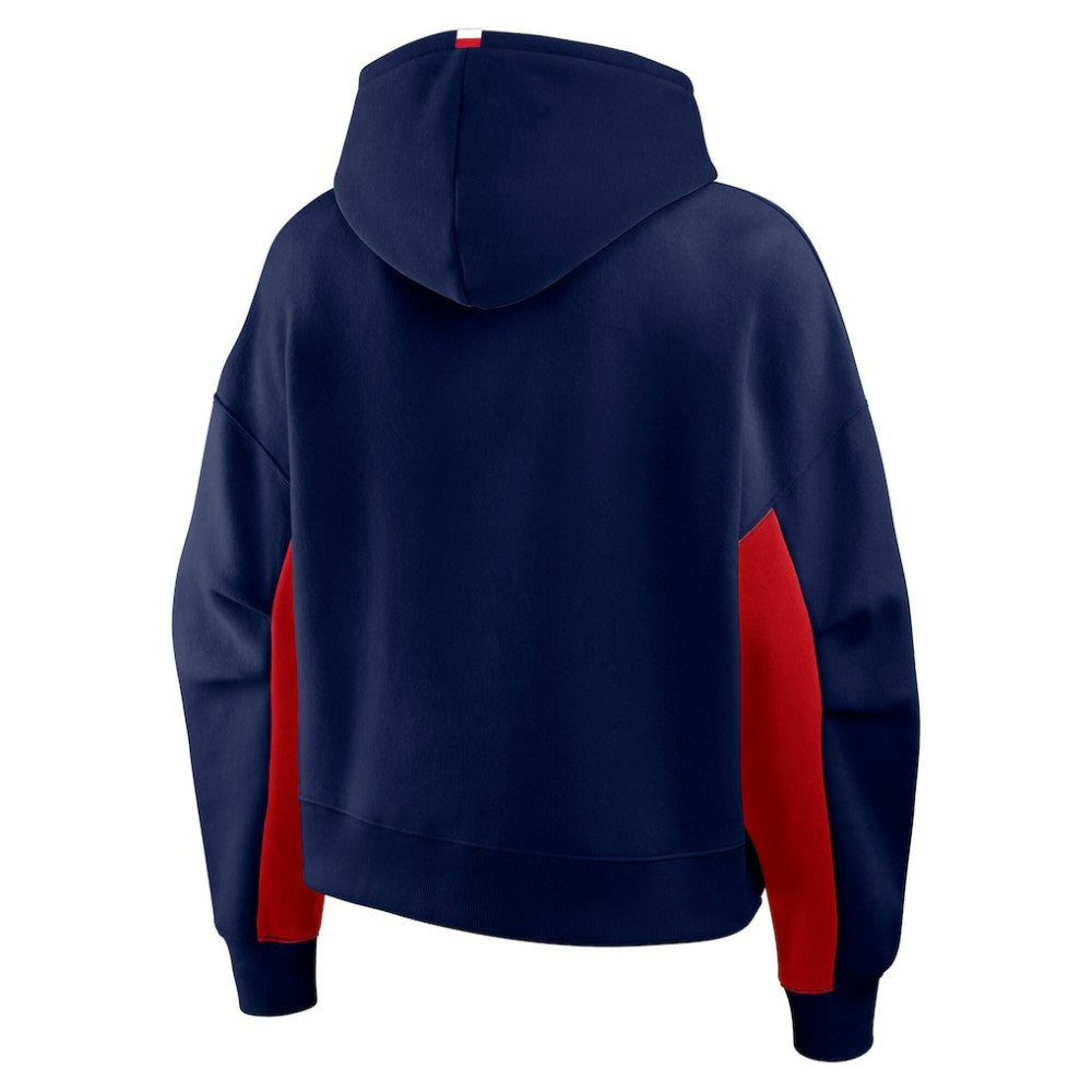 NHL Navy Columbus Blue Jackets Fanatics Women's Back Check Boxy Hoodie
