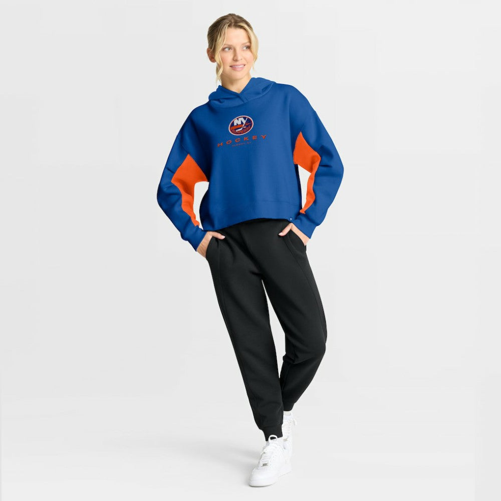 NHL Royal New York Islanders Fanatics Women's Back Check Boxy Hoodie