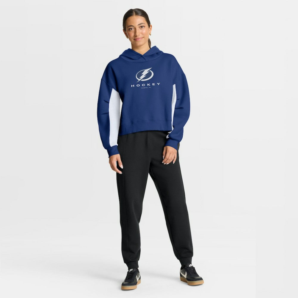 NHL Blue Tampa Bay Lightning Fanatics Women's Back Check Boxy Hoodie