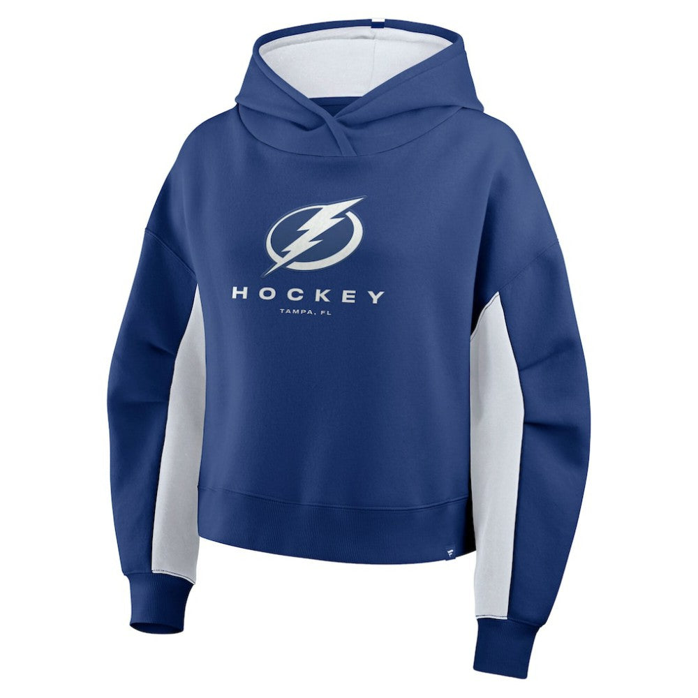 NHL Blue Tampa Bay Lightning Fanatics Women's Back Check Boxy Hoodie