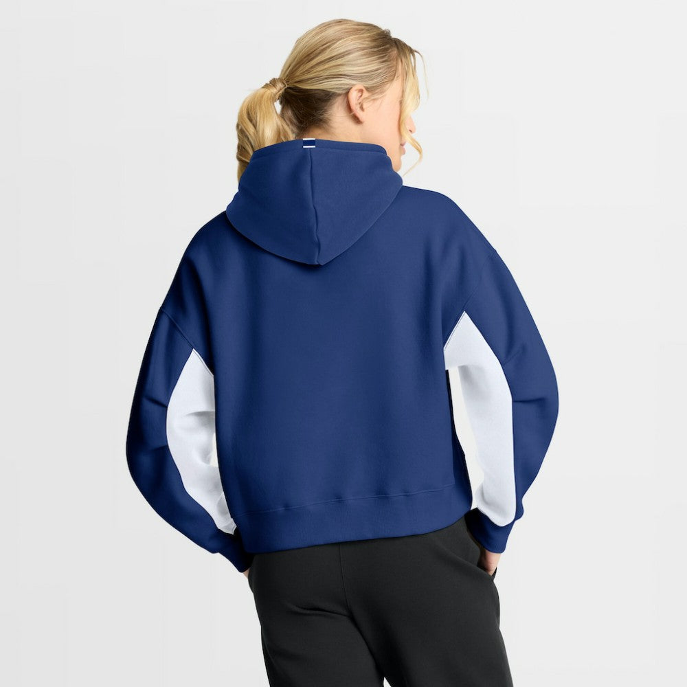 NHL Blue Toronto Maple Leafs Fanatics Women's Back Check Boxy Hoodie