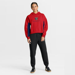 NHL Red Florida Panthers Fanatics Women's Back Check Boxy Hoodie