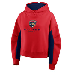 NHL Red Florida Panthers Fanatics Women's Back Check Boxy Hoodie