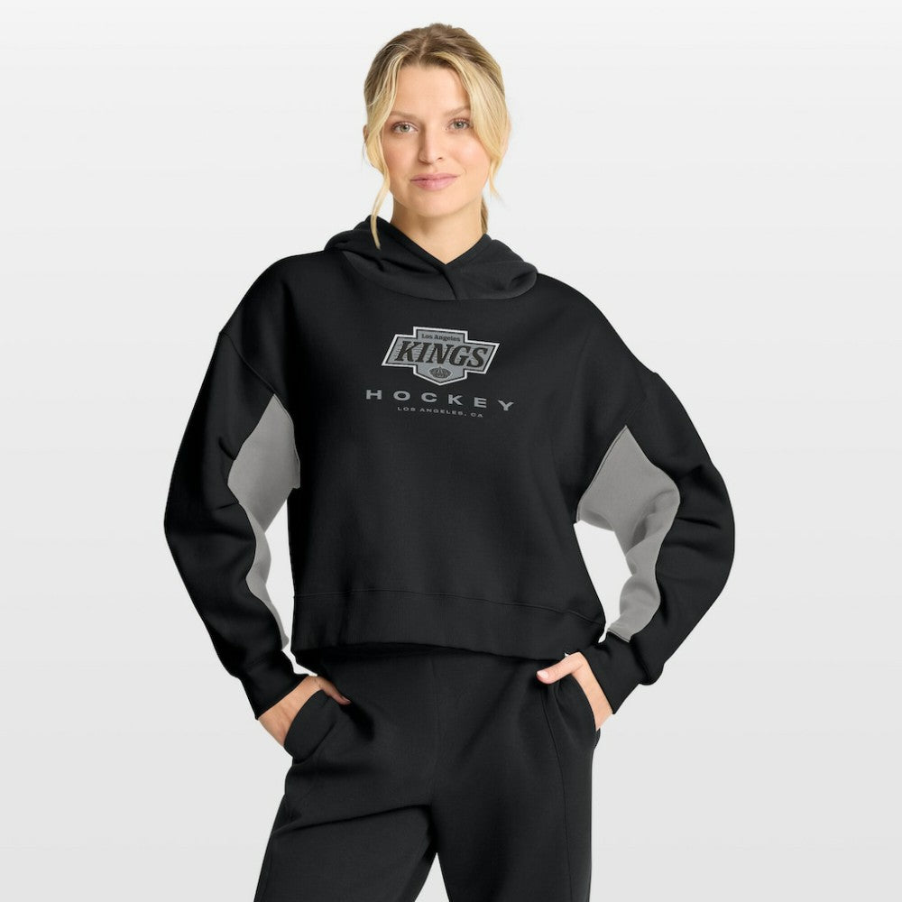 NHL Black Los Angeles Kings Fanatics Women's Back Check Boxy Hoodie