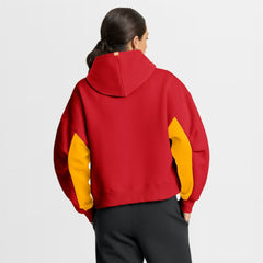 NHL Red Calgary Flames Fanatics Women's Back Check Boxy Hoodie