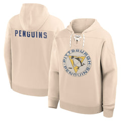 NHL Cream Pittsburgh Penguins Fanatics Vintage Hoodie