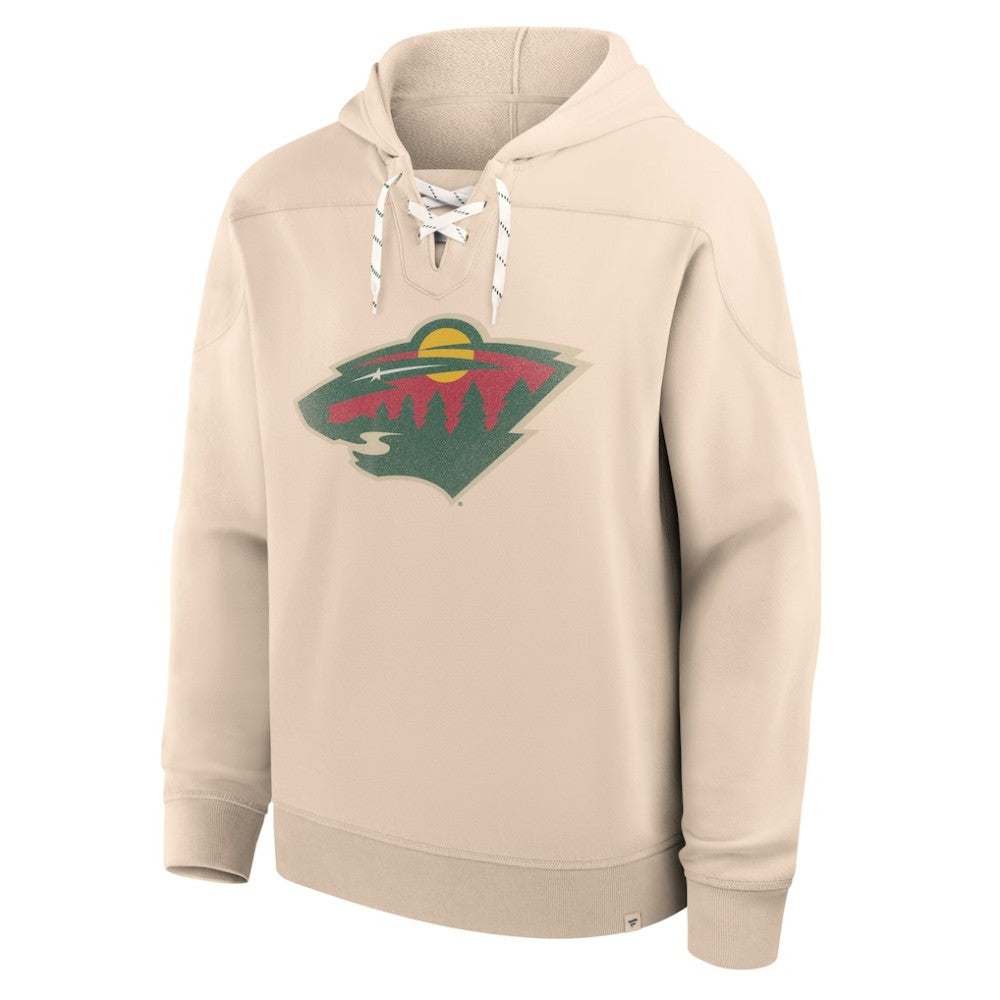 NHL Cream Minnesota Wild Fanatics Vintage Hoodie