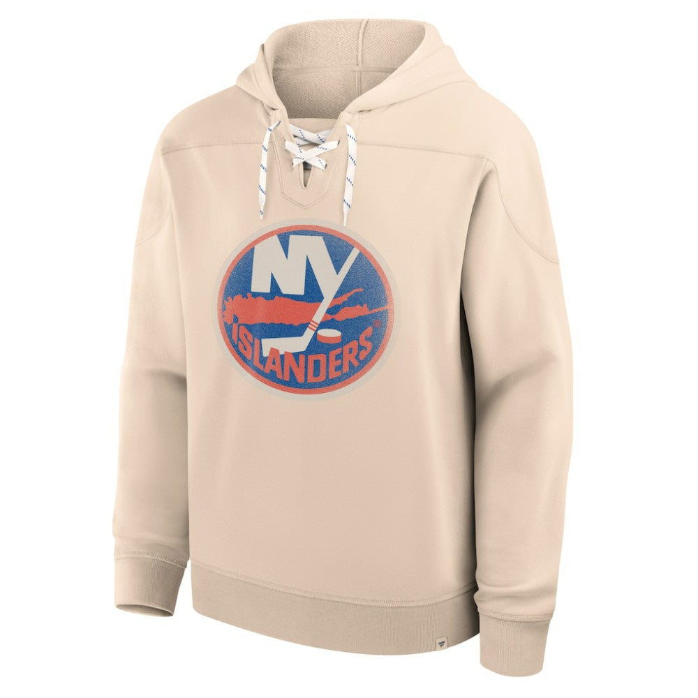 NHL Cream New York Islanders Fanatics Vintage Hoodie