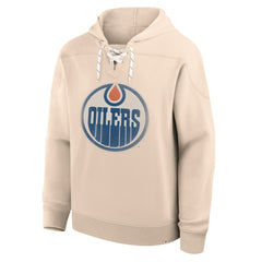NHL Cream Edmonton Oilers Fanatics Vintage Hoodie