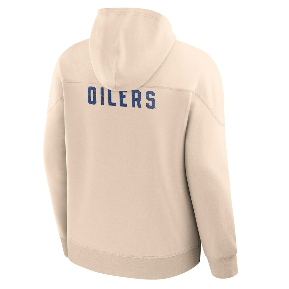 NHL Cream Edmonton Oilers Fanatics Vintage Hoodie