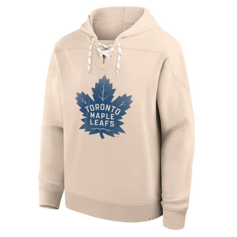 NHL Cream Toronto Maple Leafs Fanatics Vintage Hoodie